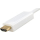 Кабель Extradigital DisplayPort - HDMI 2.0, 2m, 30 AWG, Gold, PVC